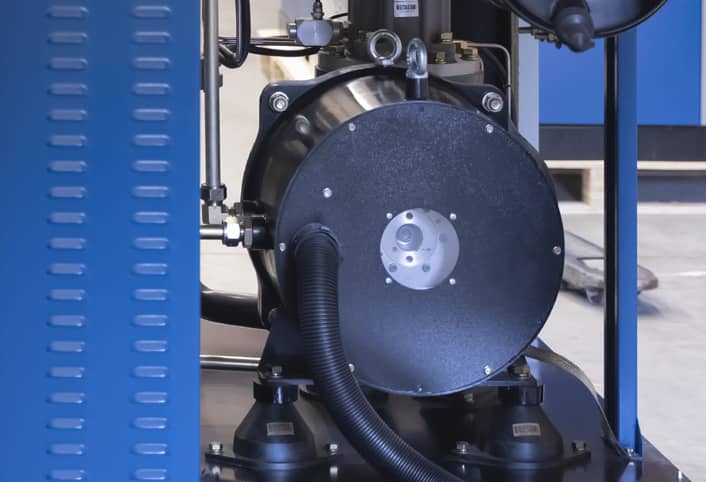 PM-motor s účinností IE4 šroubového kompresoru